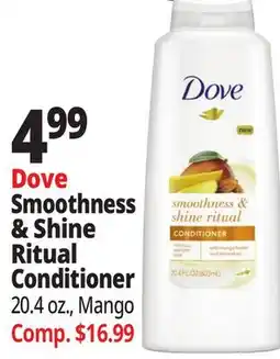 Ocean State Job Lot Dove Smoothness & Shine Ritual Conditioner offer