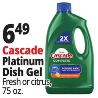 Ocean State Job Lot Cascade Platinum Dish Gel offer