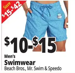 Ocean State Job Lot Men's Swimwear Beach Bros., Mr. Swim & Speedo offer