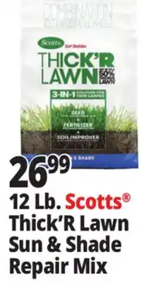 Ocean State Job Lot Scotts Thick'r Lawn Turf Builder 12 lbs offer