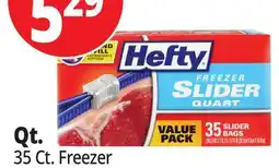 Ocean State Job Lot Hefty Storage Quart Slider Bags 40 Count offer