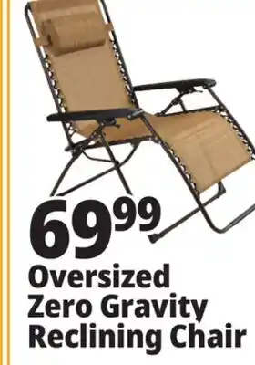 Ocean State Job Lot Oversized Zero Gravity Reclining Chair offer