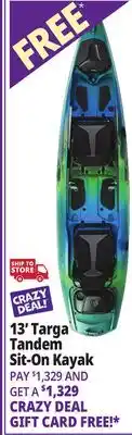 Ocean State Job Lot 13' Targa Tandem Sit-On Kayak offer