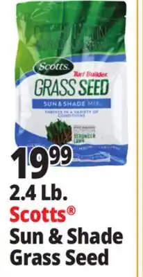 Ocean State Job Lot 2.4 Lb. Scotts Sun & Shade Grass Seed offer