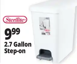 Ocean State Job Lot Sterilite Step-On 2.7 Gal Wastebasket offer