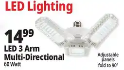 Ocean State Job Lot Bright Living 8-Panel LED Garage Light offer