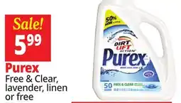 Ocean State Job Lot Purex Free & Clear, Lavender, Linen or Free offer