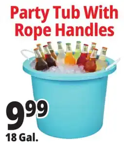 Ocean State Job Lot Gracious Living Party Tub with Rope Handles offer