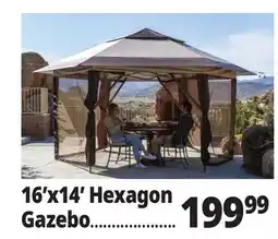 Ocean State Job Lot 16'x14' Hexagon Gazebo offer