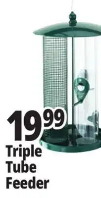 Ocean State Job Lot Three Tube Bird Feeder Green offer