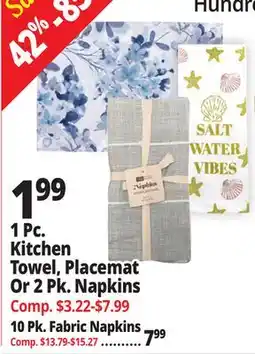 Ocean State Job Lot 4-pack Assorted Textilene Placemats 12' x 18 offer
