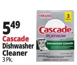 Ocean State Job Lot Cascade Platinum Dishwasher Cleaner offer