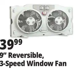 Ocean State Job Lot Penguin 9 Twin Window Fan offer