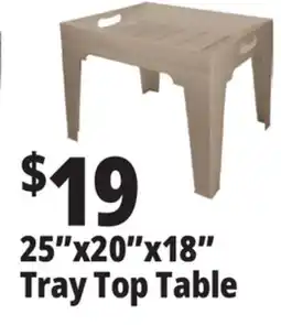 Ocean State Job Lot 25x20x18 Tray Top Table offer