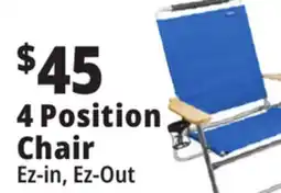 Ocean State Job Lot 4-Position Copa High Back Beach Chair offer