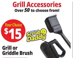 Ocean State Job Lot Mr.Bar-B-Q Bristle Free Steam Clean BBQ Brush Powered by Scrub Daddy offer