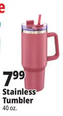 Ocean State Job Lot Double Walled Stainless Steel Tumbler 40 oz offer