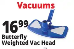 Ocean State Job Lot SwimWorks Butterfly Vacuum Head Cast Iron Weighted with Bumper offer