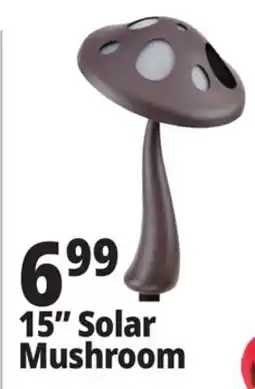 Ocean State Job Lot Outdoor Living Accents Solar LED Mushroom Light 15 offer