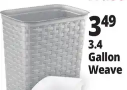 Ocean State Job Lot Sterlite 3.4 Gal. Weave Wastebasket offer