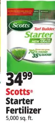 Ocean State Job Lot Scotts Turf Builder Starter Food for New Grass 5 000 sq ft offer