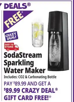 Ocean State Job Lot SodaStream Terra Soda Machine and Sparkling Water Maker Kit Black offer