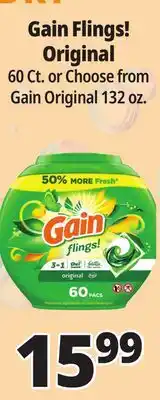 Ocean State Job Lot Gain + Aroma Boost Original Laundry Detergent 154 oz offer