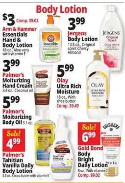 Ocean State Job Lot Body Lotion offer