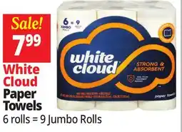 Ocean State Job Lot White Cloud Paper Towels offer
