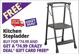 Ocean State Job Lot Cosco 2-Step Folding Step Stool Black offer