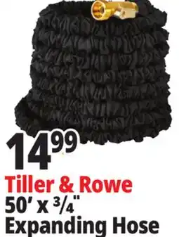Ocean State Job Lot Tiller & Rowe 3/4 Expanding Garden Hose 50' offer