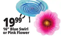 Ocean State Job Lot Pink Flower Glass Bird Bath 16 offer