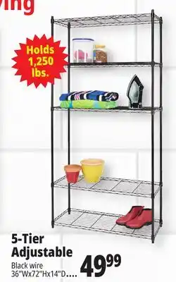 Ocean State Job Lot 5-Tier Household Wire Shelving offer