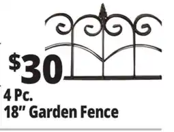 Ocean State Job Lot Wrought Iron Garden Fence 4pk 18 offer