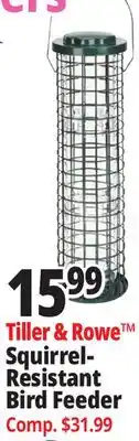 Ocean State Job Lot Tiller & Rowe Squirrel Proof Bird Feeder offer