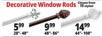 Ocean State Job Lot Decorative Window Rods offer