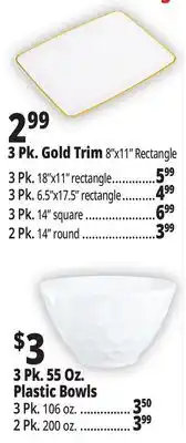 Ocean State Job Lot 3 Pk. Gold Trim offer