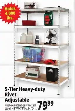 Ocean State Job Lot 5-Tier Heavy-duty Rivet Adjustable offer