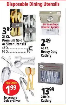 Ocean State Job Lot Serveware Gold or Silver offer