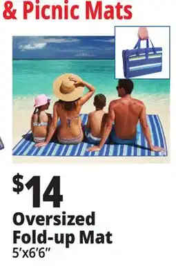 Ocean State Job Lot Oversized Fold-up Mat offer
