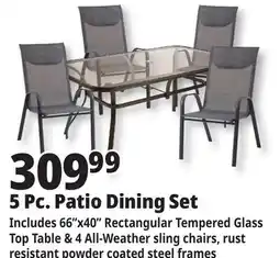 Ocean State Job Lot 5 Pc. Patio Dining Set offer