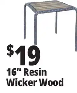 Ocean State Job Lot Side Tables 16 Resin Wicker Wood offer