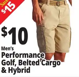 Ocean State Job Lot Men's Performance Golf, Belted Cargo & Hybrid offer