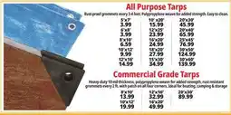 Ocean State Job Lot All Purpose Tarps offer