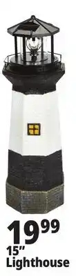 Ocean State Job Lot Solar Lighthouse with Rotating LED Light 15 offer