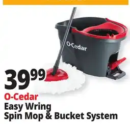 Ocean State Job Lot O-Cedar Easy Wring Spring Mop & Bucket System offer