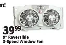 Ocean State Job Lot 9 Reversible 3-Speed Window Fan offer