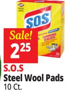 Ocean State Job Lot Clorox S.O.S Steel Wool Pads 10 Count offer