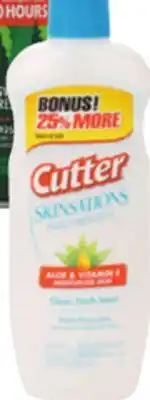 Ocean State Job Lot Cutter Skinsations Insect Repellent 7.5 fl oz offer