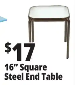 Ocean State Job Lot Outdoor Living 16-inch Glass Top End Table offer